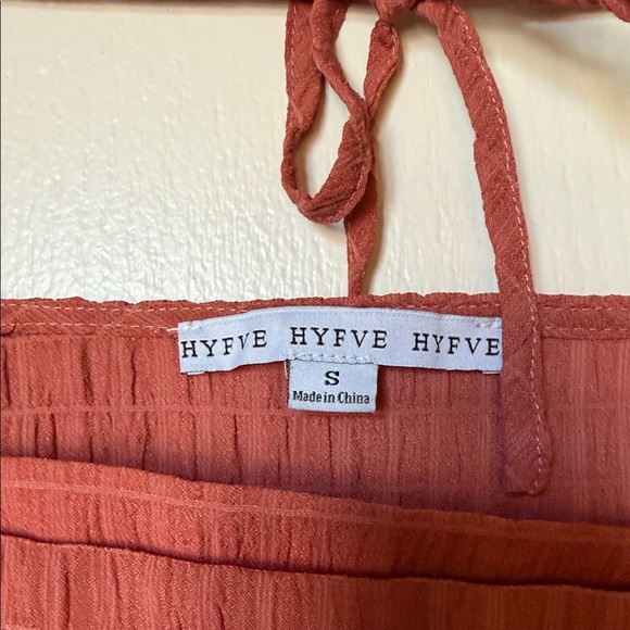 HYFVE Rust Ruffle Blouse - Picture 2 of 3